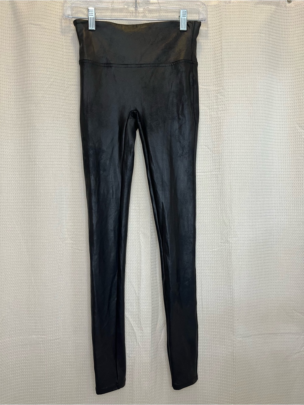 SPANX Faux Leather Leggings - Black - Size Small